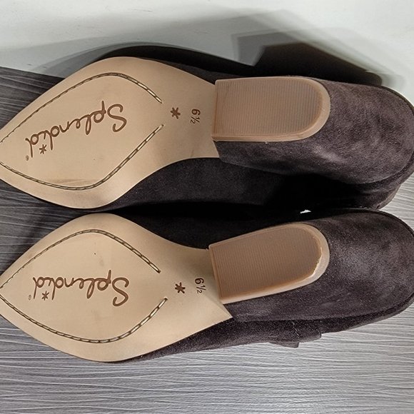 Splendid Cheryl Split Shaft Bootie, Brown Suede, Womens Size 9 & 9.5 - Picture 9 of 9